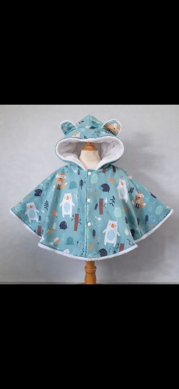Poncho foret menthe 