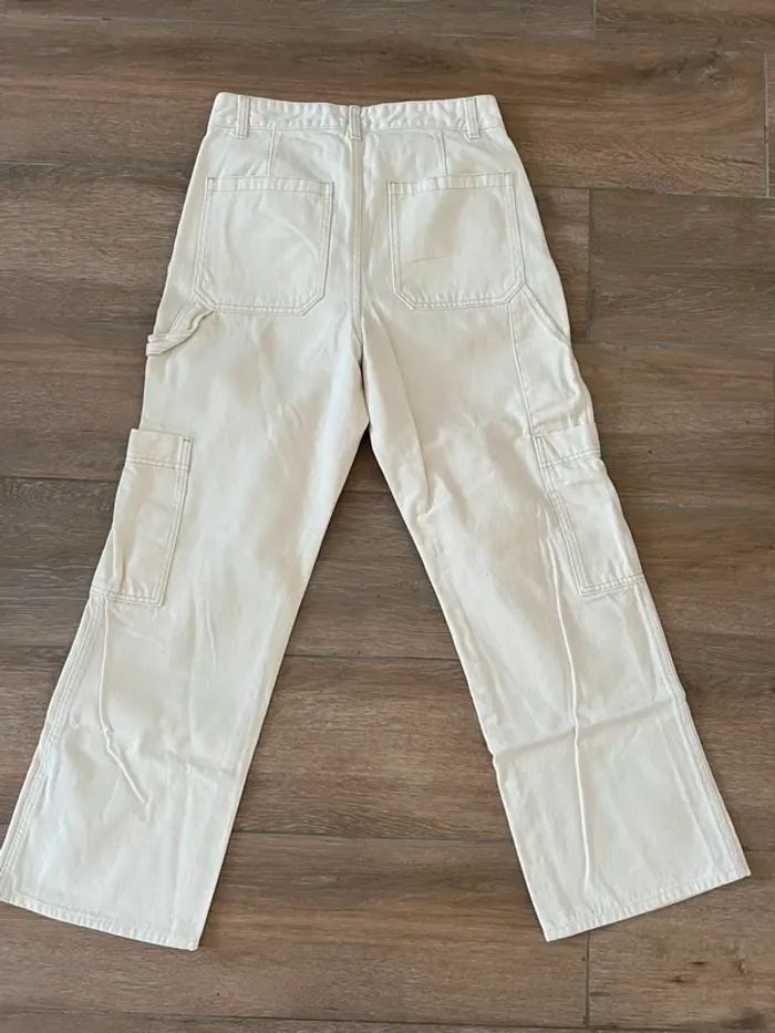 Pantalon Jean wide leg H&M taille 40 - photo numéro 4