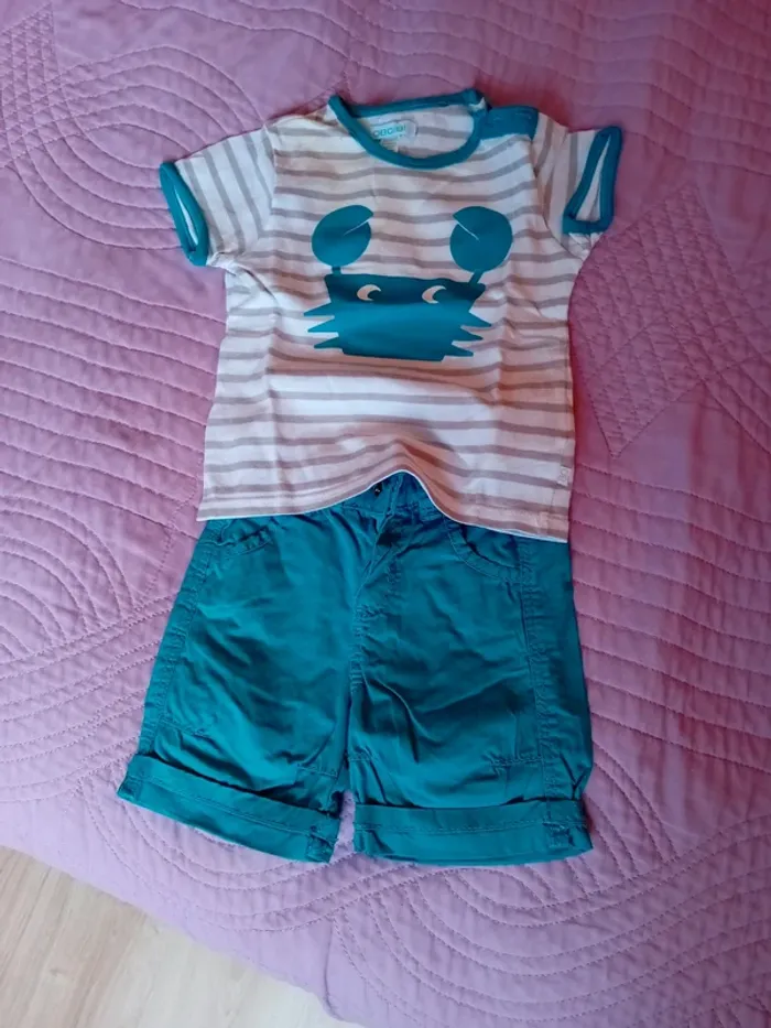 Ensemble short et Tee-shirt obaibi.