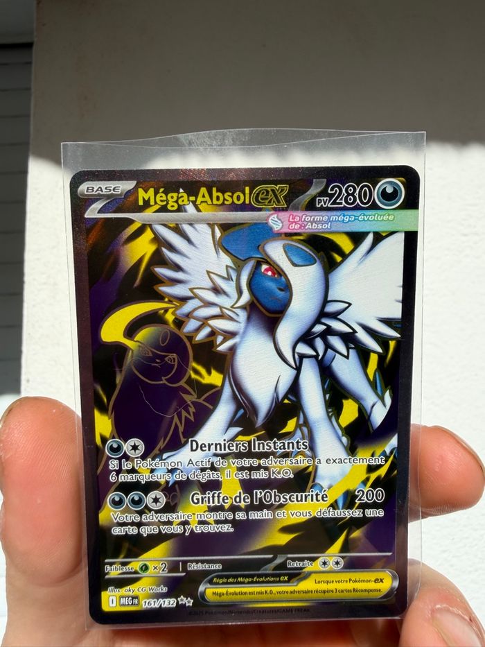 Carte Pokémon Absol Ex Full Art 161/132 ME01 - photo numéro 2