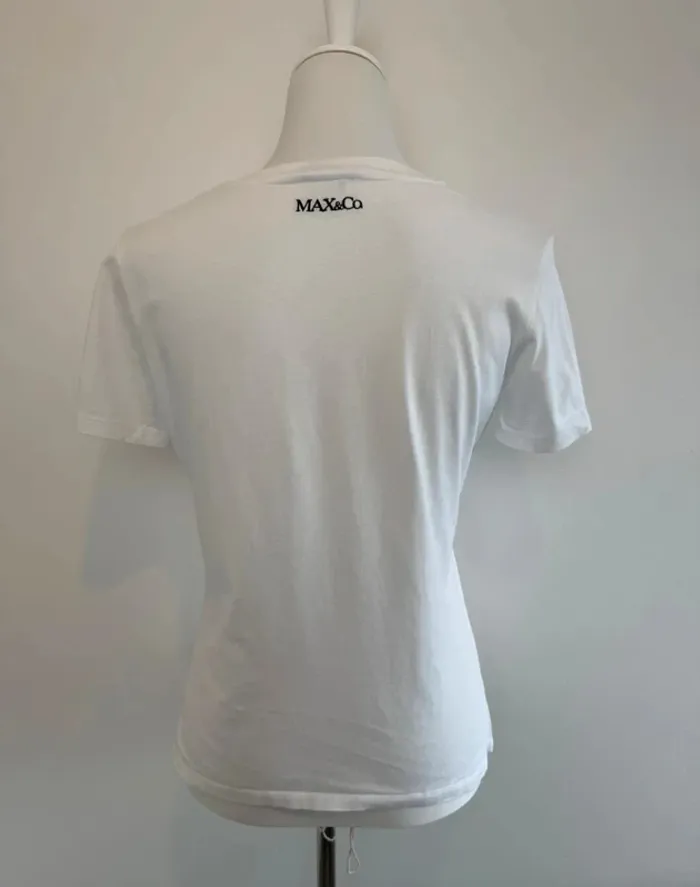 T-shirt Max & Co 1986 Edition limitée blanc taille M super état - photo numéro 5