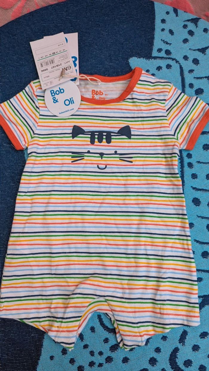 Combi coton bio Bob & Oli 6 mois