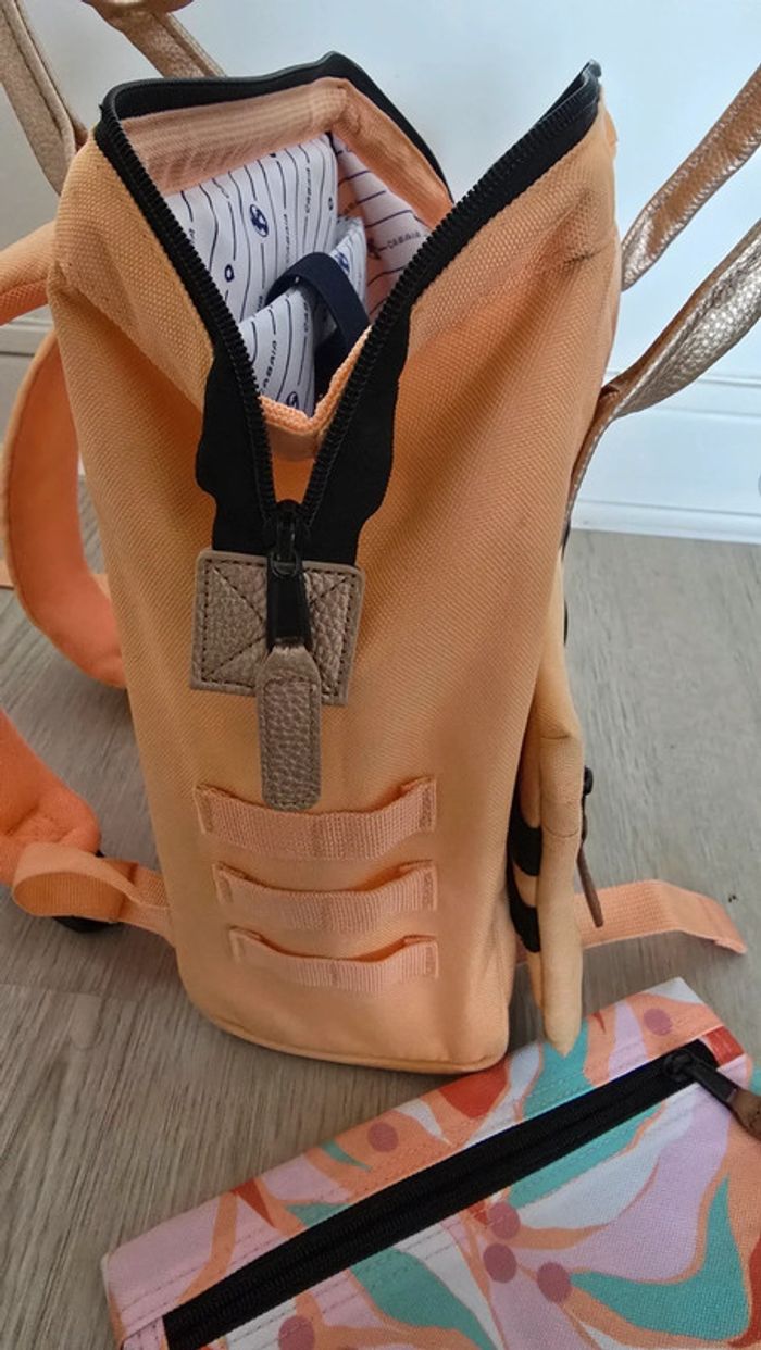 Sac à dos cabaïa orange clair doré - photo numéro 6