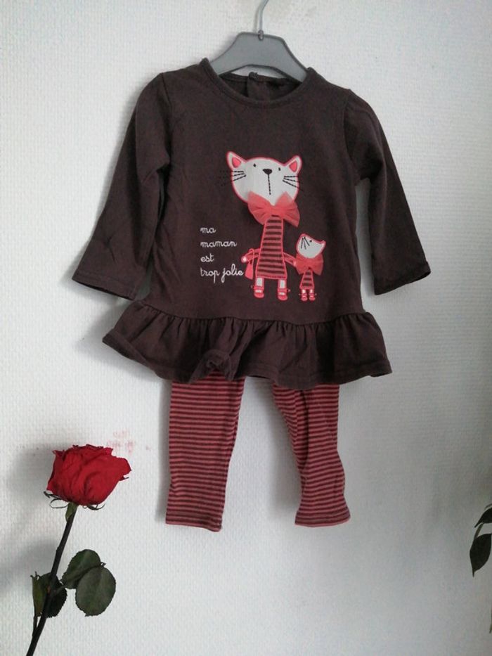 Ensemble bébé fille 12 mois