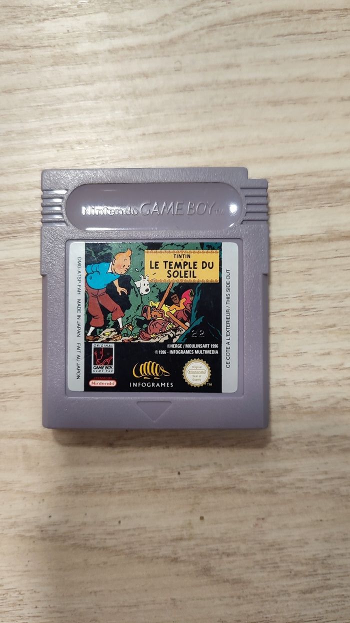 Tintin et le temple du soleil GameBoy