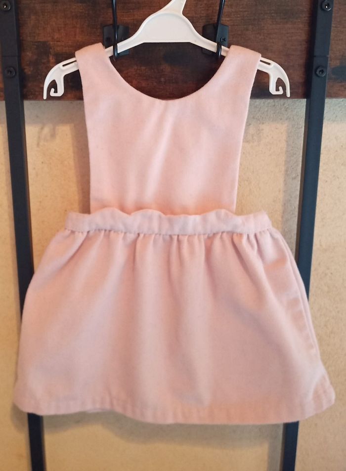 Robe salopette en flanelle 18 mois - photo numéro 4