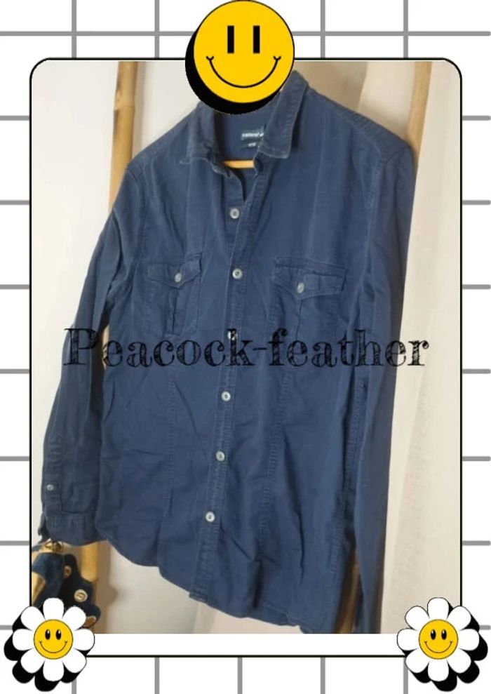 Chemise bleue marine L homme - photo numéro 2