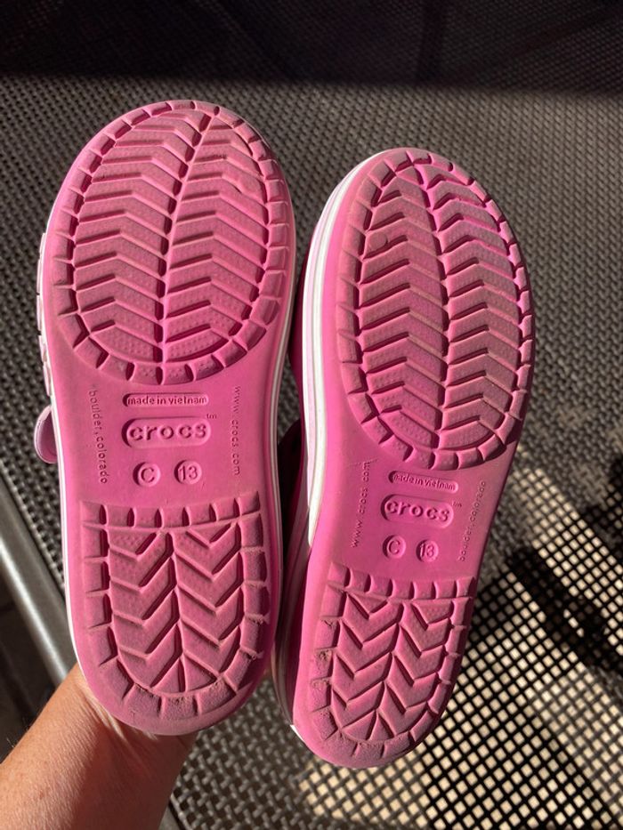 Sandales crocs rose j3 34 35 - photo numéro 5