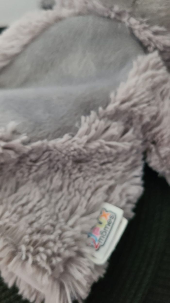 DOUDOU JEUX DE MOMES MARIONNETTE SOURIS GRISE NEZ NOIR - photo numéro 2