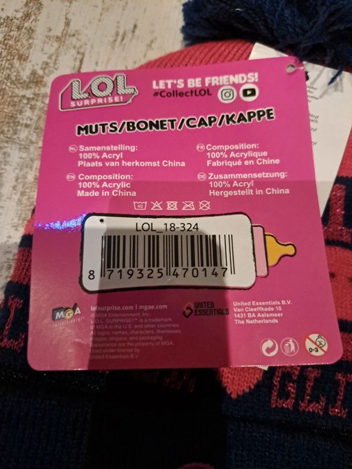 Bonnet LOL pailletée - photo numéro 5