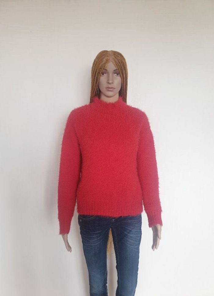 Magnifique pull rouge tout doux