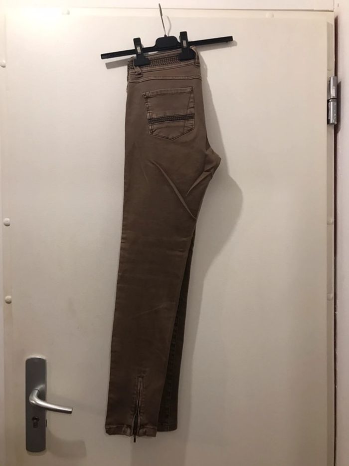 Pantalon cours etam regular marron taille XS - photo numéro 6