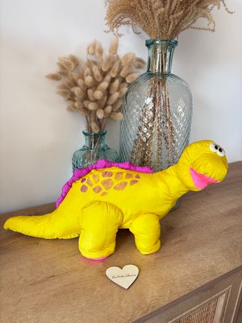 Dinosaure puffalumps jaune 