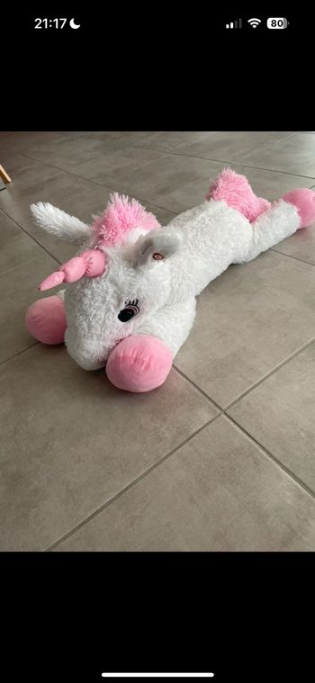 Peluche licorne 80cm