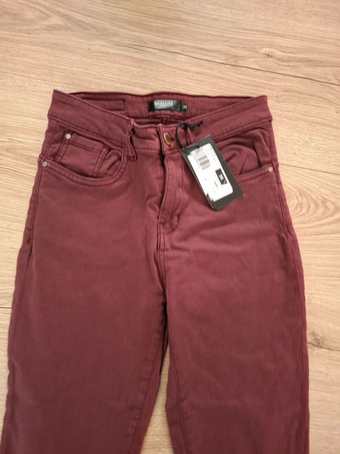 Jean femme deluxe women taille 34 neuf avec étiquette - photo numéro 3