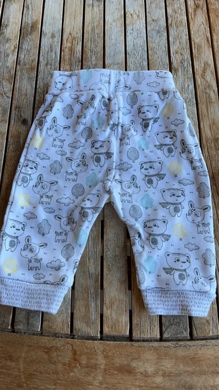 Pantalon souple en coton bébé- 1 mois - photo numéro 4
