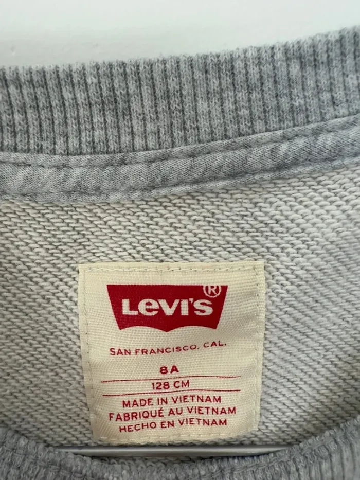 Sweat Levi's fille 8 ans 128 cm gris - photo numéro 3
