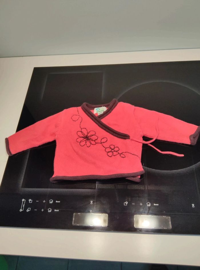 Gilet cache coeur 3 mois fille - photo numéro 3