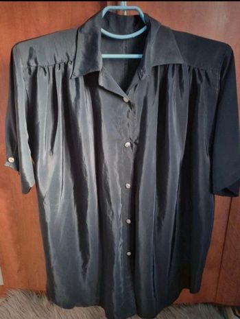 Chemise noir manches courtes 56/58