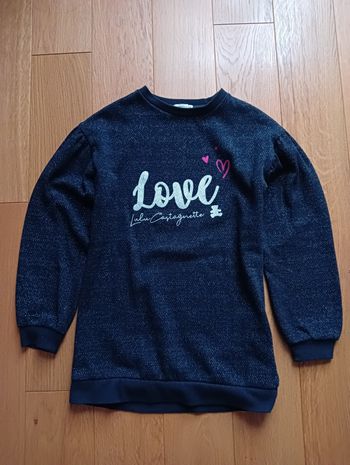 Robe sweat Lulu Castagnette pailleté - 10 ans