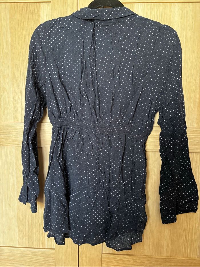 Chemise bleu à pois de grossesse KIABI t.46 - photo numéro 5