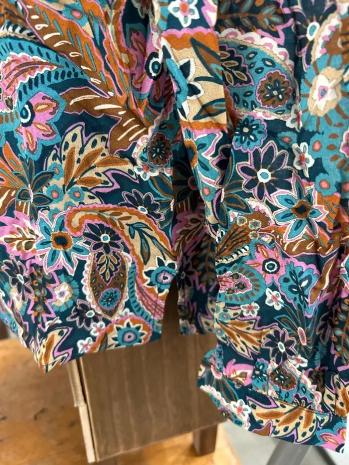 Chemise femme fleurie - photo numéro 3