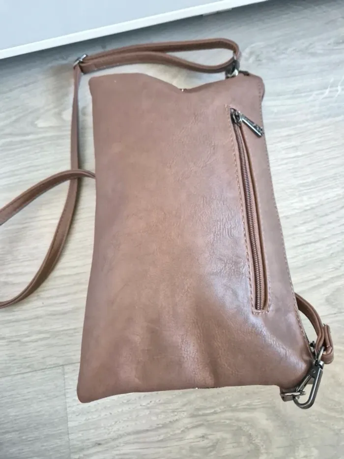 Sac bandoulière marron Galantry - photo numéro 5