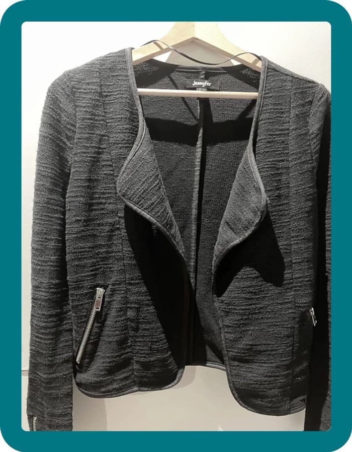 Perfecto simple noir unis avec poches - S