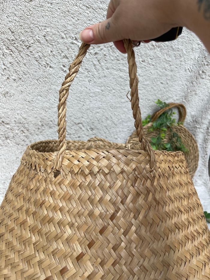 Grand panier de rangement en roseau - Atmosphera - photo numéro 2