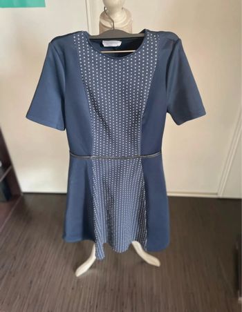 Jolie robe marine Cache Cache à motifs - Taille S