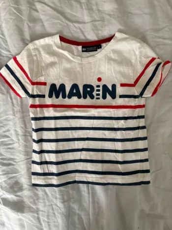 Tee shirt rayé Marin Hublot 3 ans