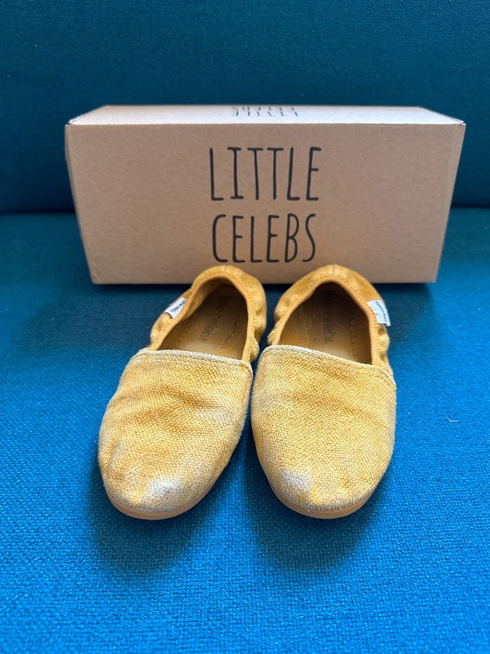 Chaussons Little Celebs jaune moutarde 30