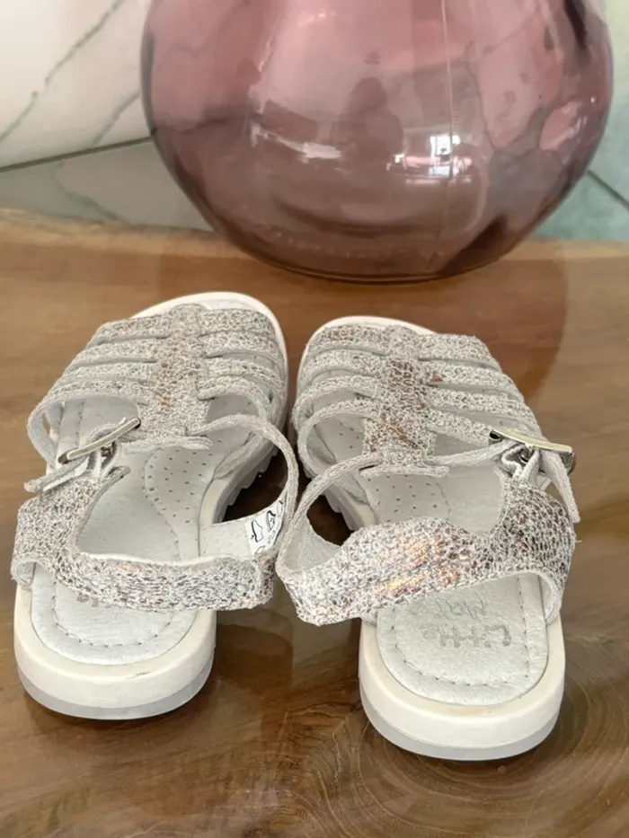 Chaussures sandales été Little Mary argenté doré - photo numéro 4
