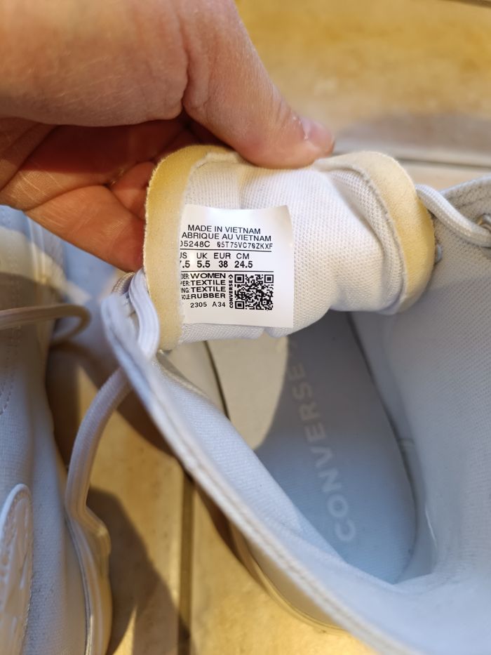 Baskets converse all star bleu ciel taille 38 - photo numéro 8