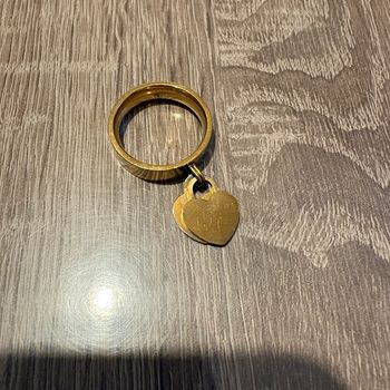 Bague cœur • dorée 🌿