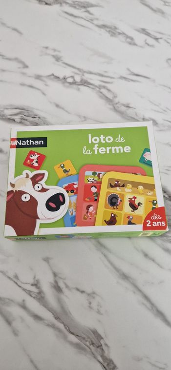 Jeu loto de la ferme des animaux, Nathan