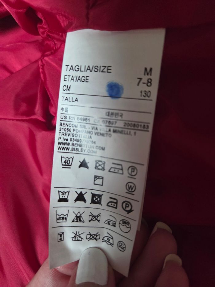 Manteau caban à fermetures croisées benetton 7 ans fille - photo numéro 4