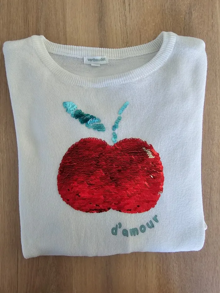 Pull en maille 14 ans fille verbaudet sequins - photo numéro 8