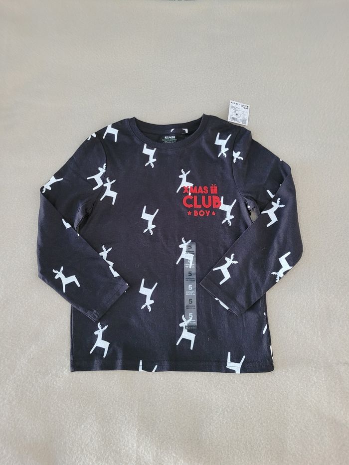 T-shirt kiabi de Noël 5 ans 113 cm