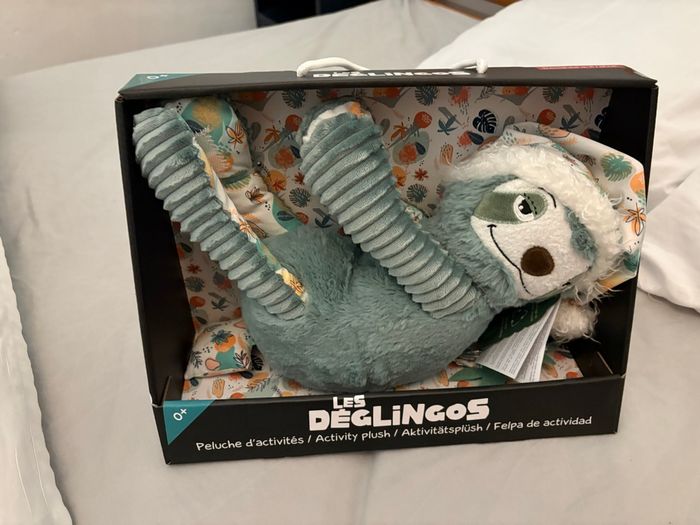 Peluche d’activités neuve les deglingos Chillos le paresseux - photo numéro 2