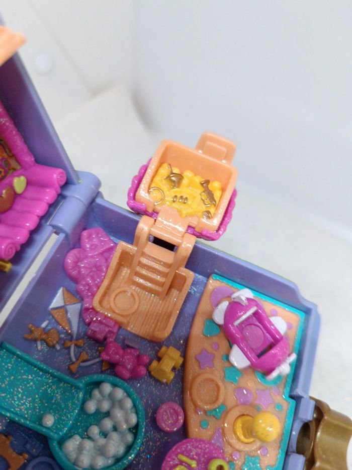 Polly pocket bluebird livre Book toy fun land pays jouet v 5 violet purple playhouse complet vintage - photo numéro 12