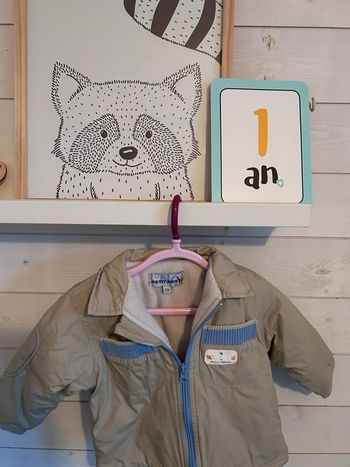 Blouson d’hiver fourré imperméable 12 mois