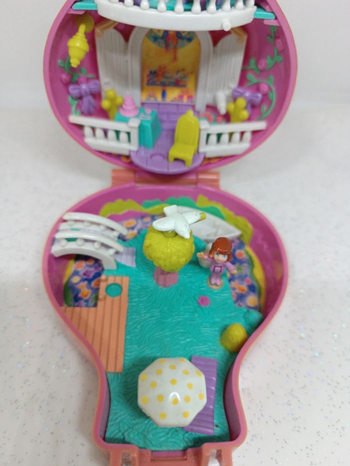 Polly pocket bluebird montgolfière balloon haut loin attraction manège UP away holiday miniature - photo numéro 4