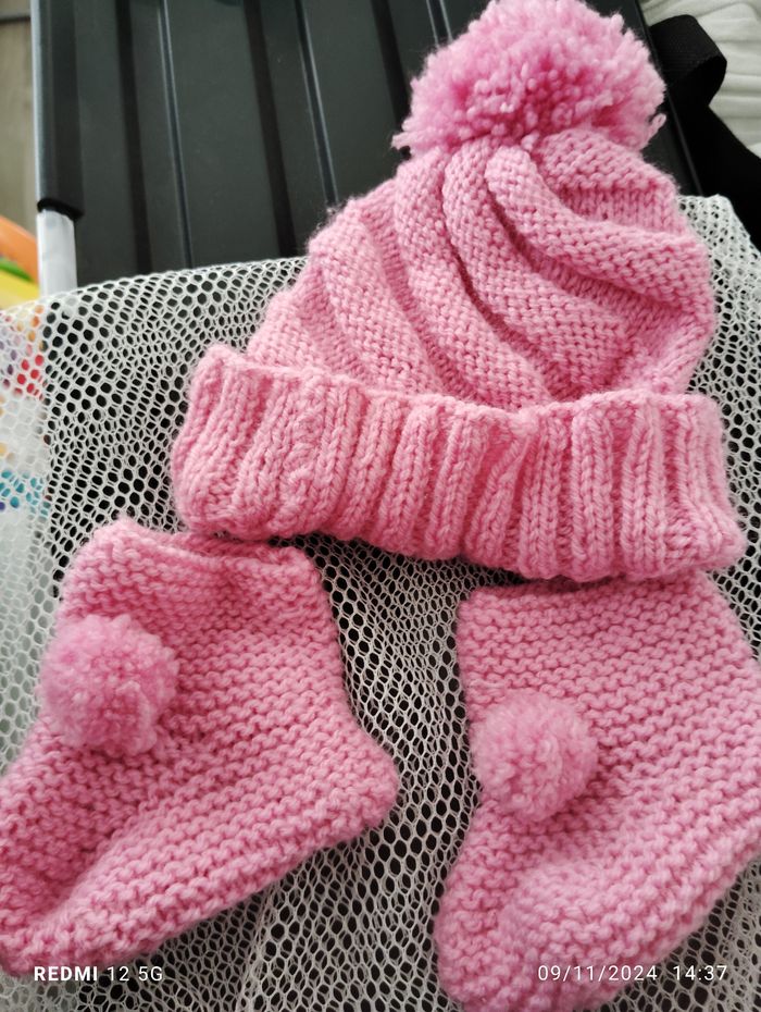 Chaussons fait main bébé