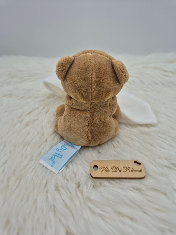 Doudou mouchoir Ourson Naturel Marron Blanc BN3520 - photo numéro 3