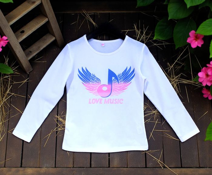 HELLO GIRL - NEW - ENSEMBLE 3P FILLE MOTIF AILES ANGE, NOTES DE MUSIQUE & TONS PAILLETÉS FLASHIES 8A - photo numéro 8