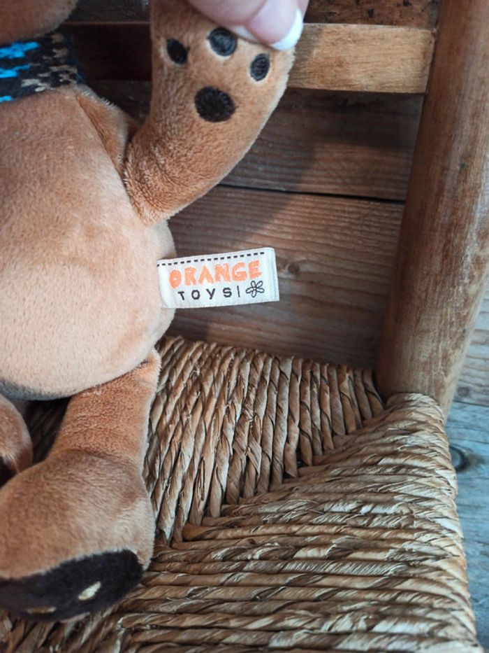 Peluche ours orange toys tbe - photo numéro 4