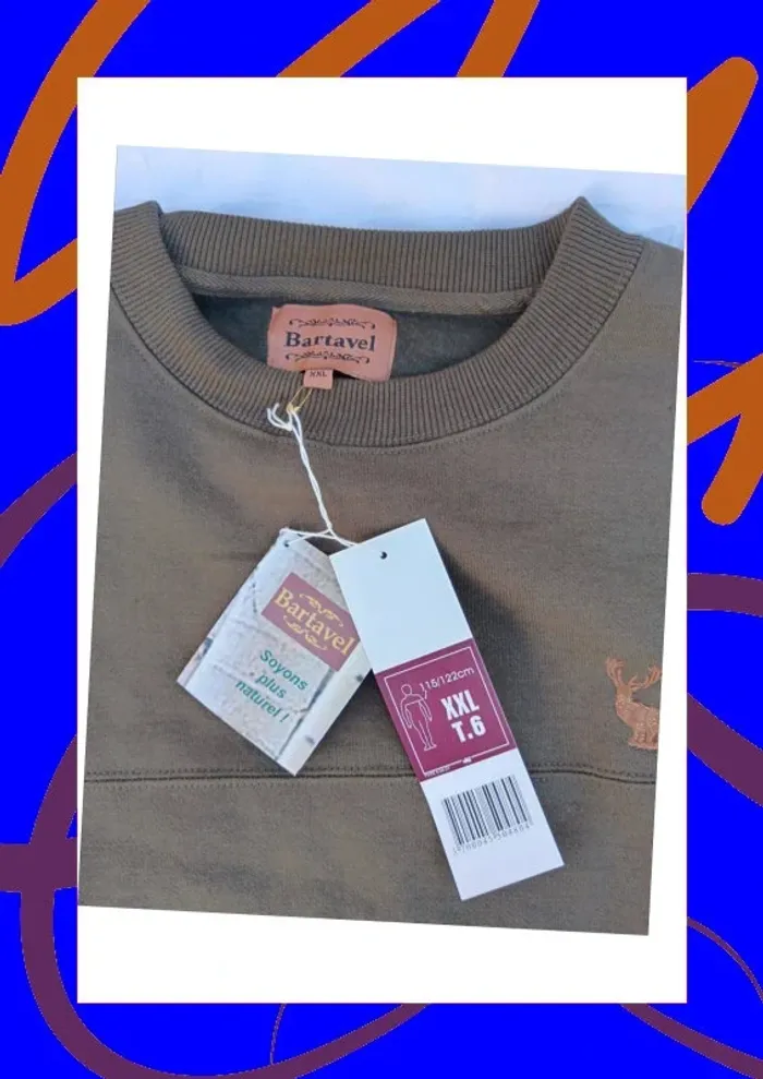 Sweat col rond XXL Bartavel - photo numéro 3