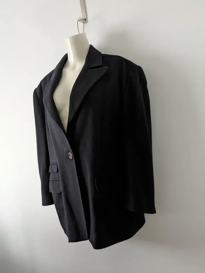 Veste marine en laine et cachemire - Wool and Cashmere - taille 46 - photo numéro 5