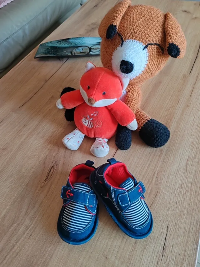 Chaussures garçon neuves freemouss 17 bleu et rouge - photo numéro 2